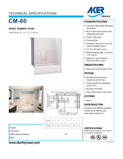 TECHNICAL SPECIFICATIONS CM-60