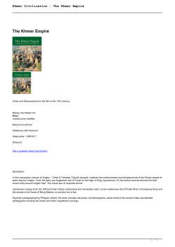 Khmer Civilization : The Khmer Empire