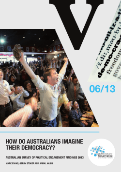 how do australians imagine their democracy?