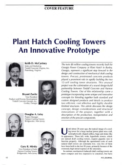Plant Hatch Cooling Towers An Innovative Prototype