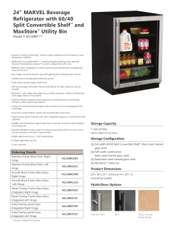 24&rdquo; MARVEL Beverage Refrigerator with 60/40 Split