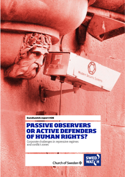 passive observers or active defenders of human rights?