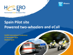 Powered two-wheelers and eCall