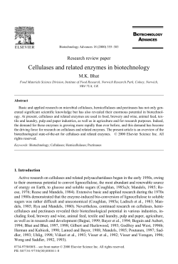 Cellulases and related enzymes in biotechnology
