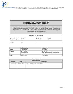 european railway agency