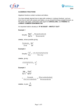 MA8 Page 1 of 8 = = = x = x