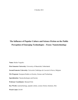 The Influence of Popular Culture and Science Fiction on the