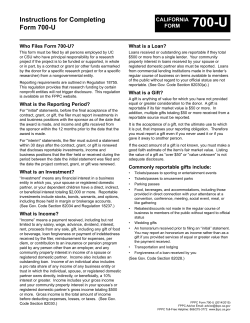Instructions for Completing Form 700-U 700-U