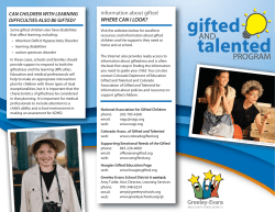 gifted talented - Weld County School District 6