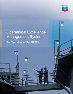 Operational Excellence Management System Overview