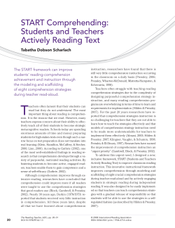 Active Article Reading Comprehension and Engagement