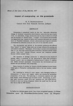 Impact of overgrazing on the grasslands