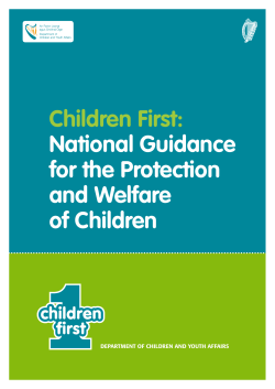 Children First: National Guidance for the Protection and Welfare of