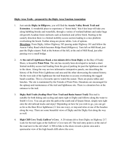 Digby Area Trails – prepared by the Digby Area Tourism Association