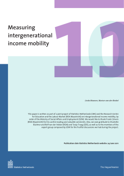 Measuring intergenerational income mobility