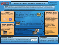 Sustainable Soap and Hygiene for Malewa, Kenya