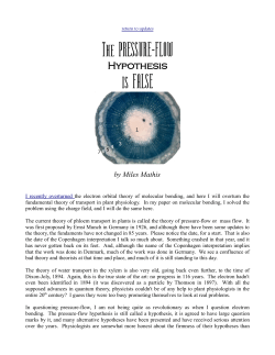 The PRESSURE-FLOW is FALSE