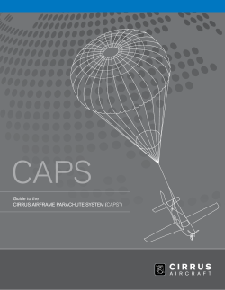 Guide to the CIRRUS AIRFRAME PARACHUTE