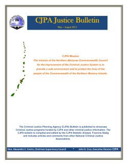 May - August 2015 - Criminal Justice Planning Agency
