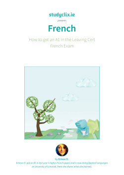 How to get an A1 in Leaving Cert French