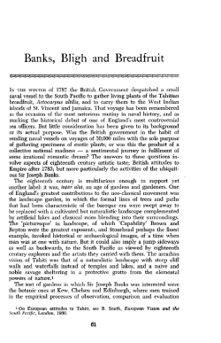 Banks, Bligh and Breadfruit - New Zealand Journal of History