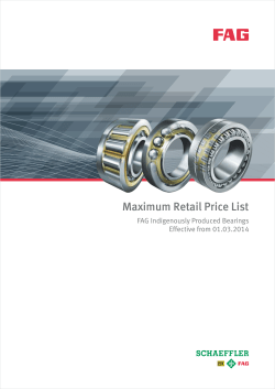 FAG India Industrial Product Maximum Price List