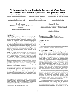 Phylogenetically and Spatially Conserved Word Pairs