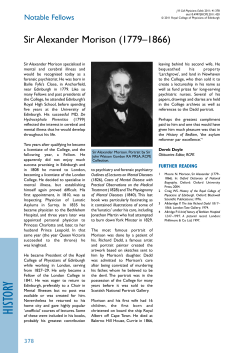 history - Royal College of Physicians of Edinburgh