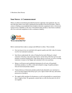 E-Brochure (Sam Stores)