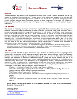 Public Project Description * 100 Words or Less