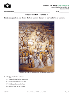 Use your knowledge of social studies and the map to answer