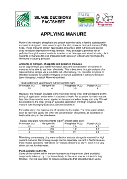 applying manure - British Grassland Society