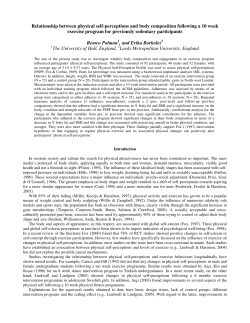 Relationship between physical self