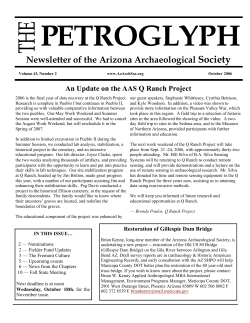 October - Arizona Archaeological Society