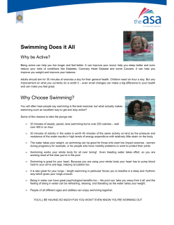 Swimming benefits