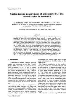 Carbon isotope measurements of atmospheric CO2 at a coastal