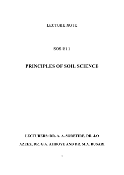 principles of soil science