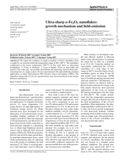 growth mechanism and field-emission