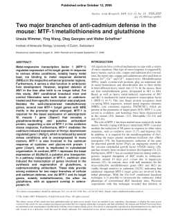 Two major branches of anti-cadmium defense in