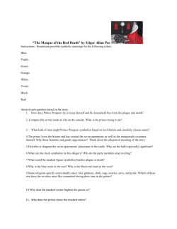 “The Masque of the Red Death” by Edgar Allan Poe