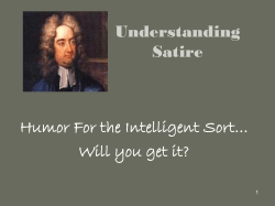 Understanding Satire