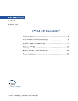 APM 2.0 with Industrial IoT