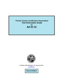 FTCE Art K-12 TIG 2nd Edition