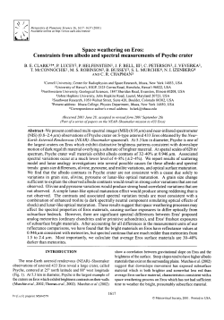 Space weathering on Eros: Constraints from albedo and spectral