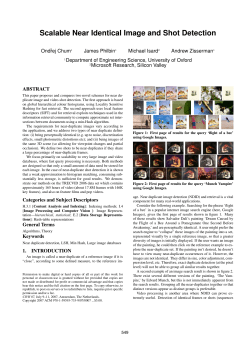Chum, Philbin, Isard Zisserman. Scalable Near Identical Image and