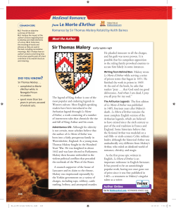 Le Morte d` Arthur - Pottstown School District