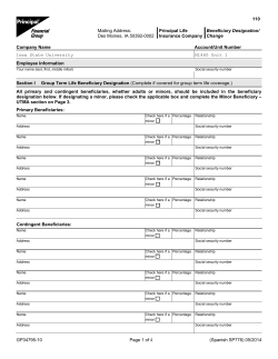 GP34795-10 Page 1 of 4 (Spanish SP776) 05/2014 110 Mailing