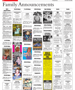 Family Announcements