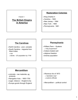 The British Empire in America