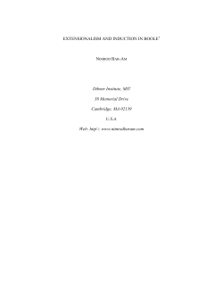 Formalization and Induction in Boole - Nimrod Bar-Am